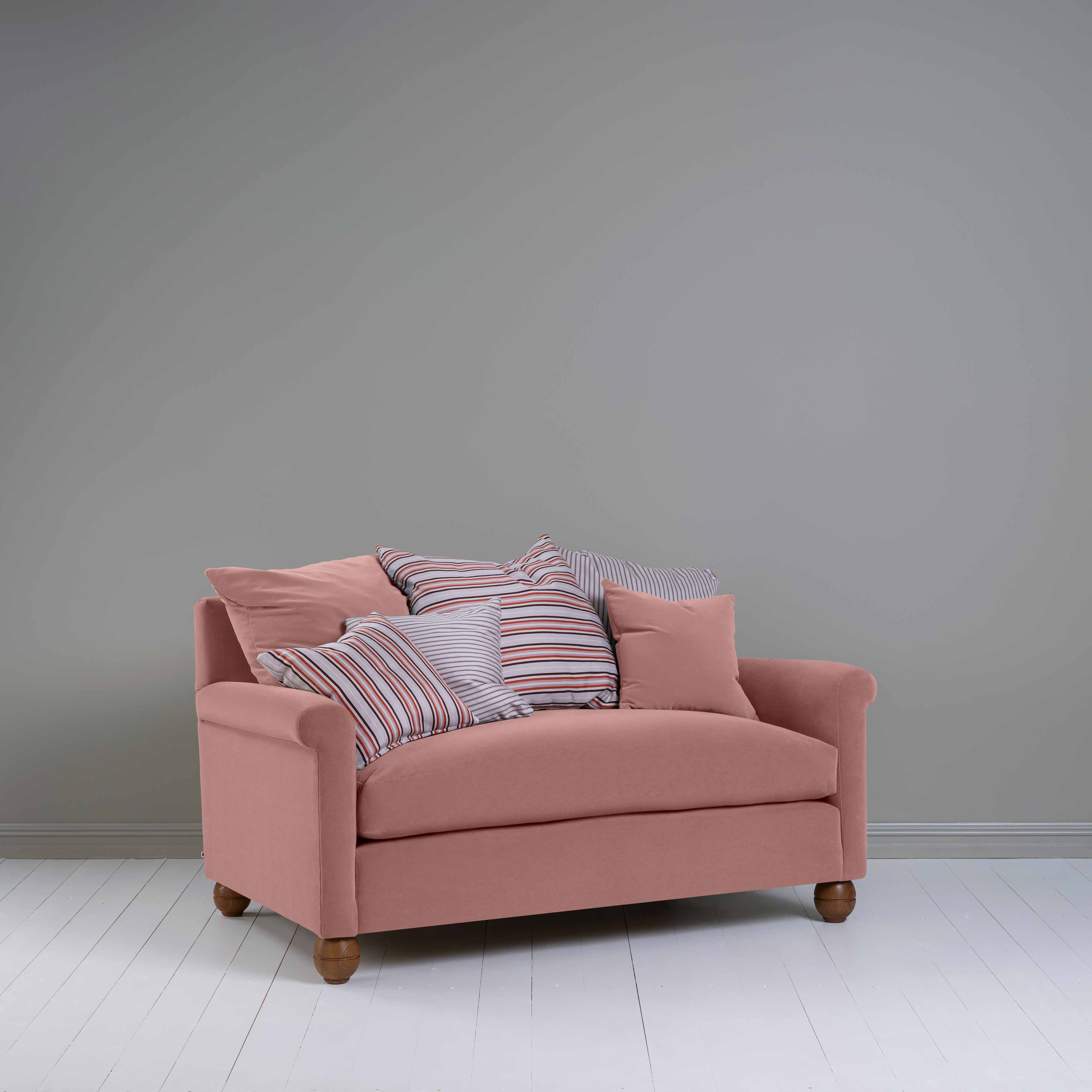  Idler 2 Seater Sofa in Intelligent Velvet Rose - Nicola Harding 