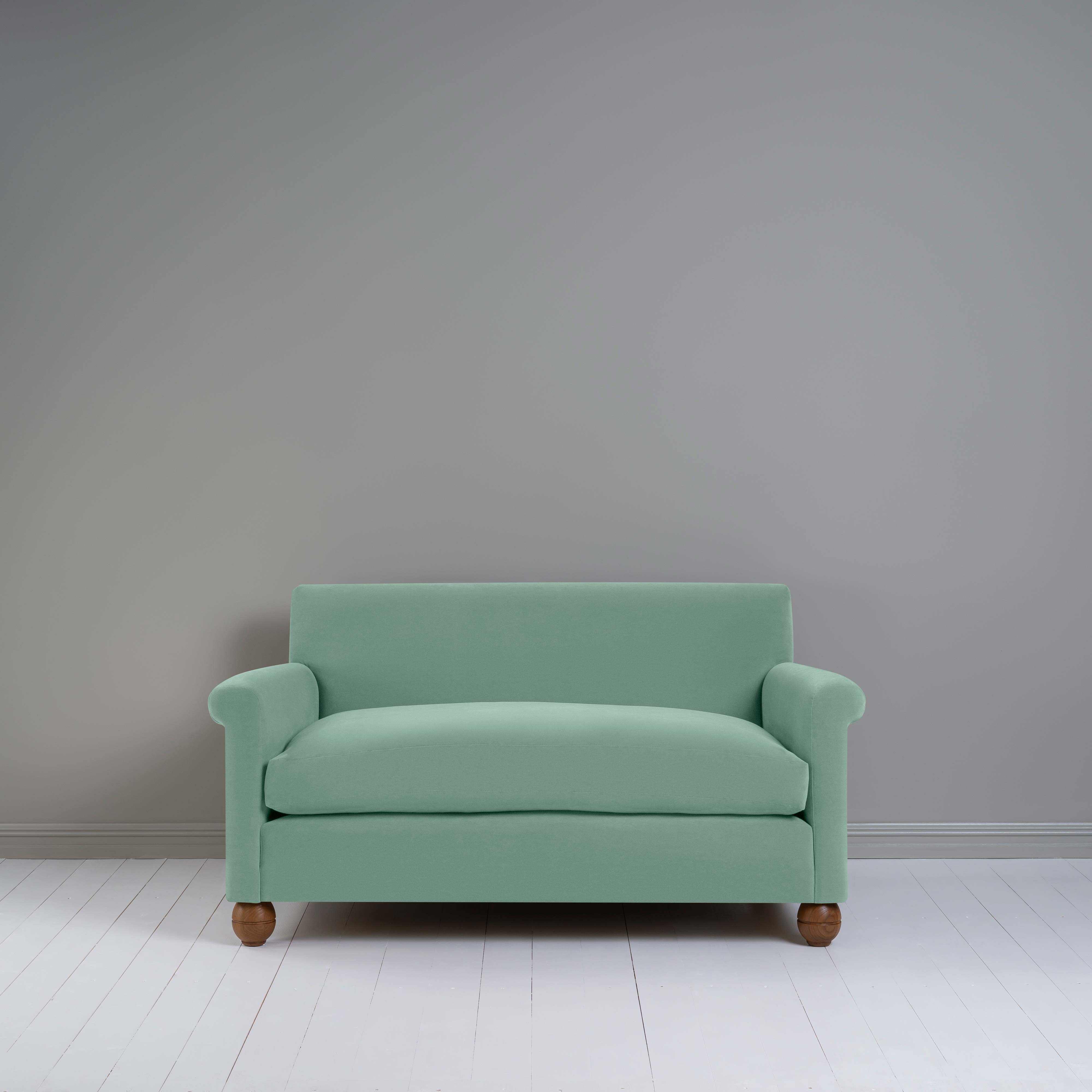  Idler 2 Seater Sofa in Intelligent Velvet Sea Mist 