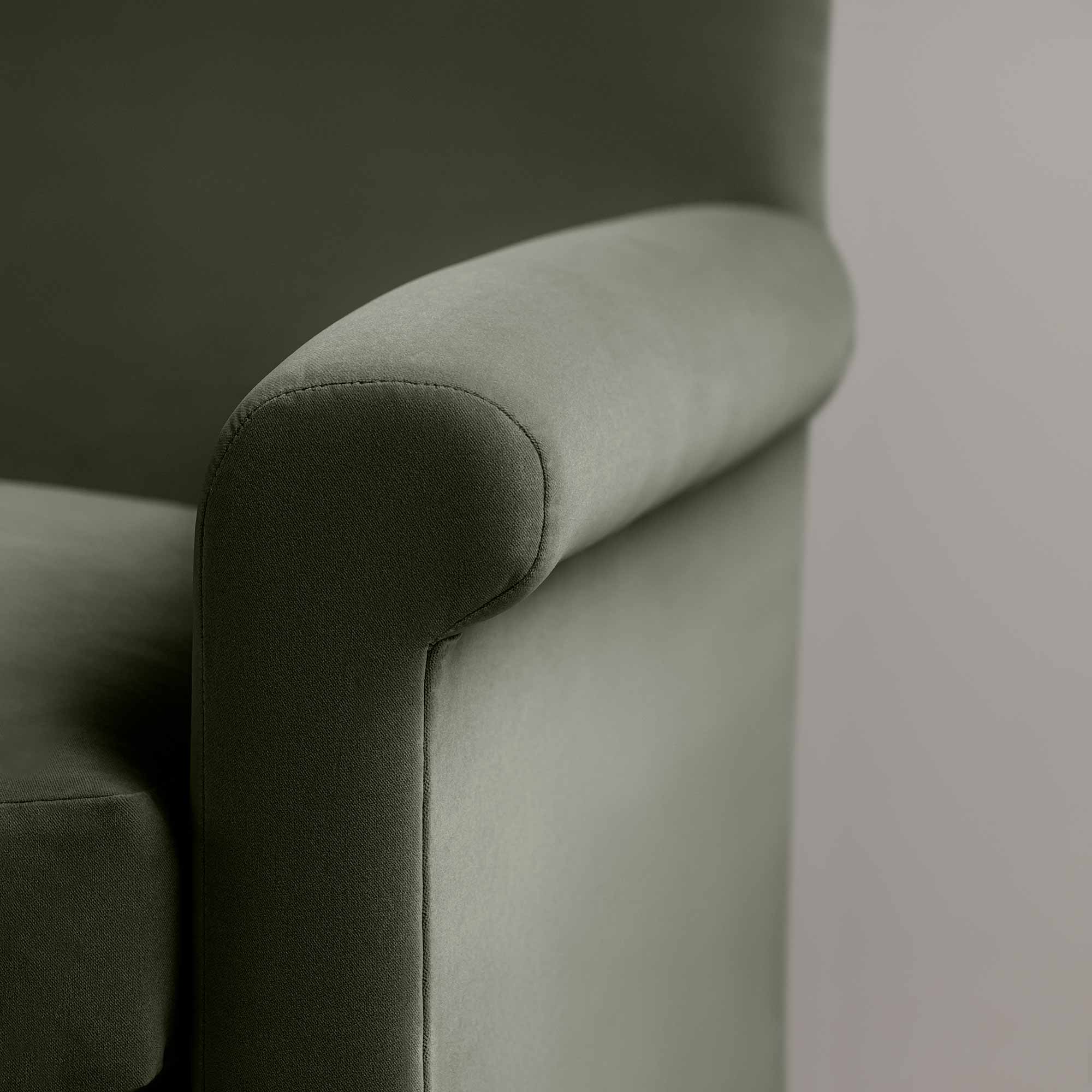  Idler 2 Seater Sofa in Intelligent Velvet Seaweed - Nicola Harding 