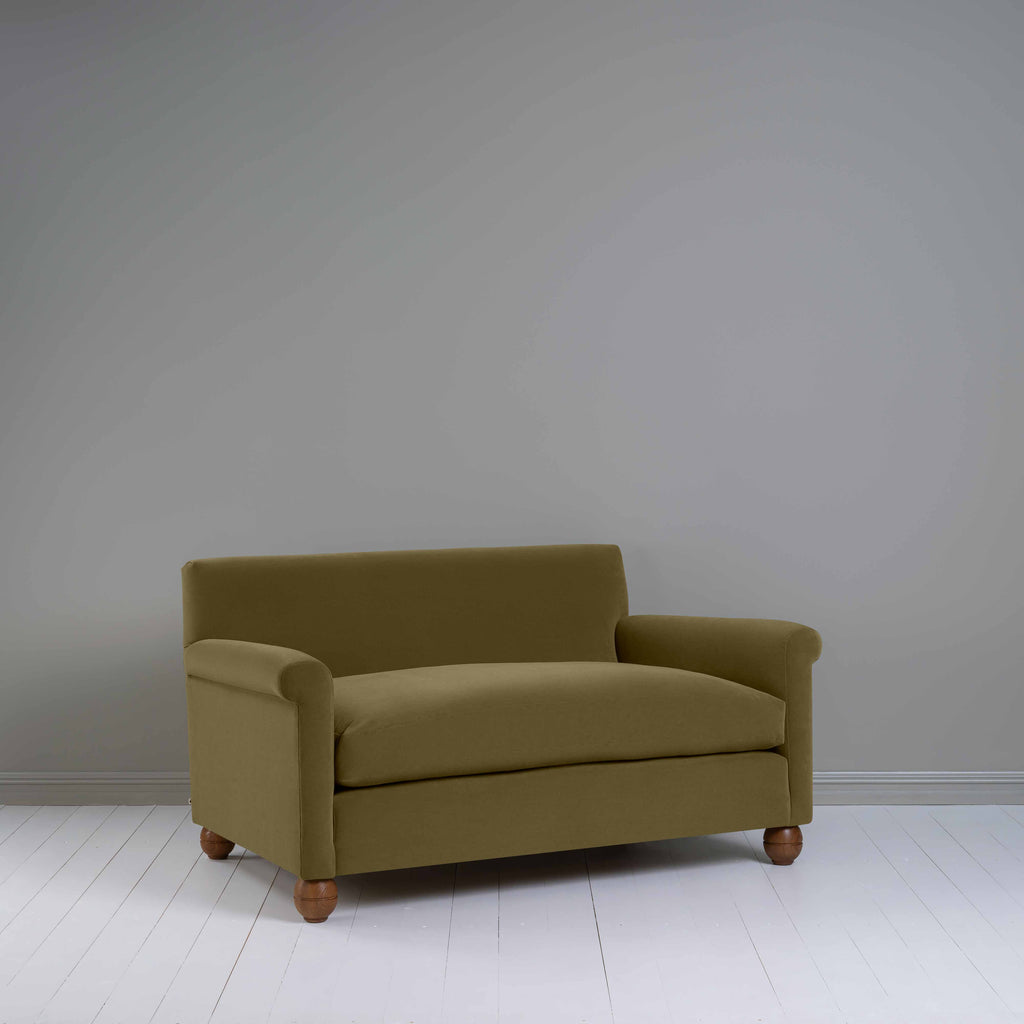  Idler 2 Seater Sofa in Intelligent Velvet Sepia - Nicola Harding 