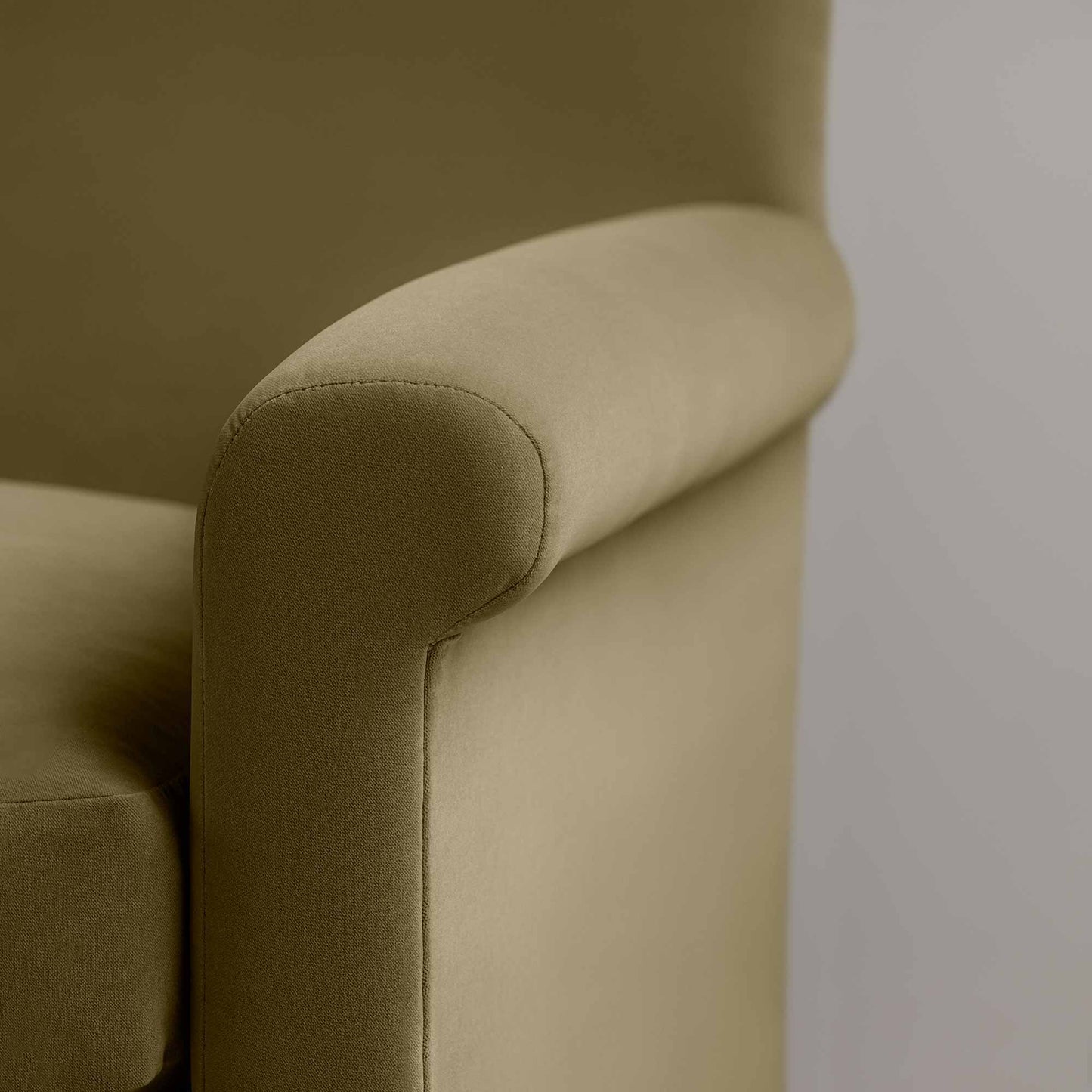 Idler 2 Seater Sofa in Intelligent Velvet Sepia - Nicola Harding