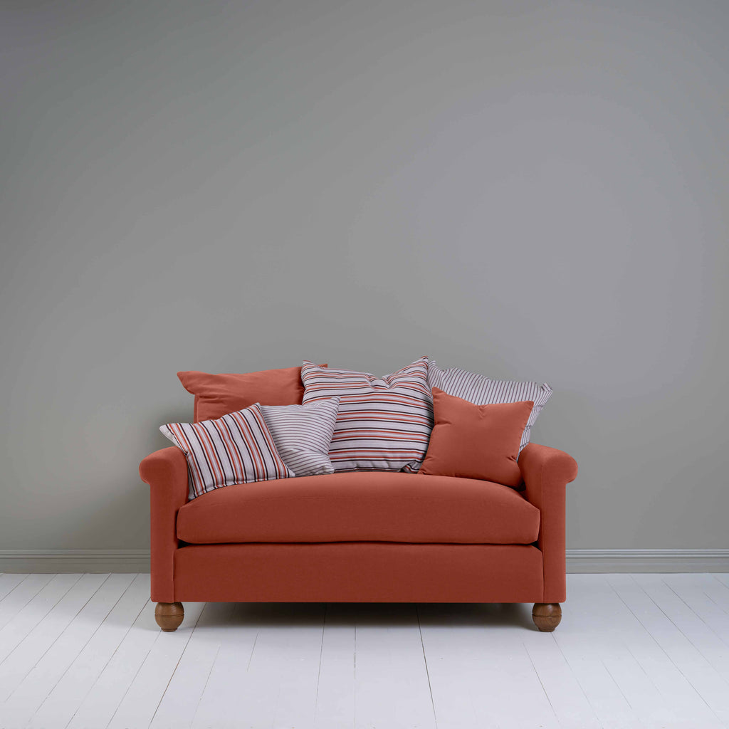  Idler 2 Seater Sofa in Intelligent Velvet Sienna - Nicola Harding 