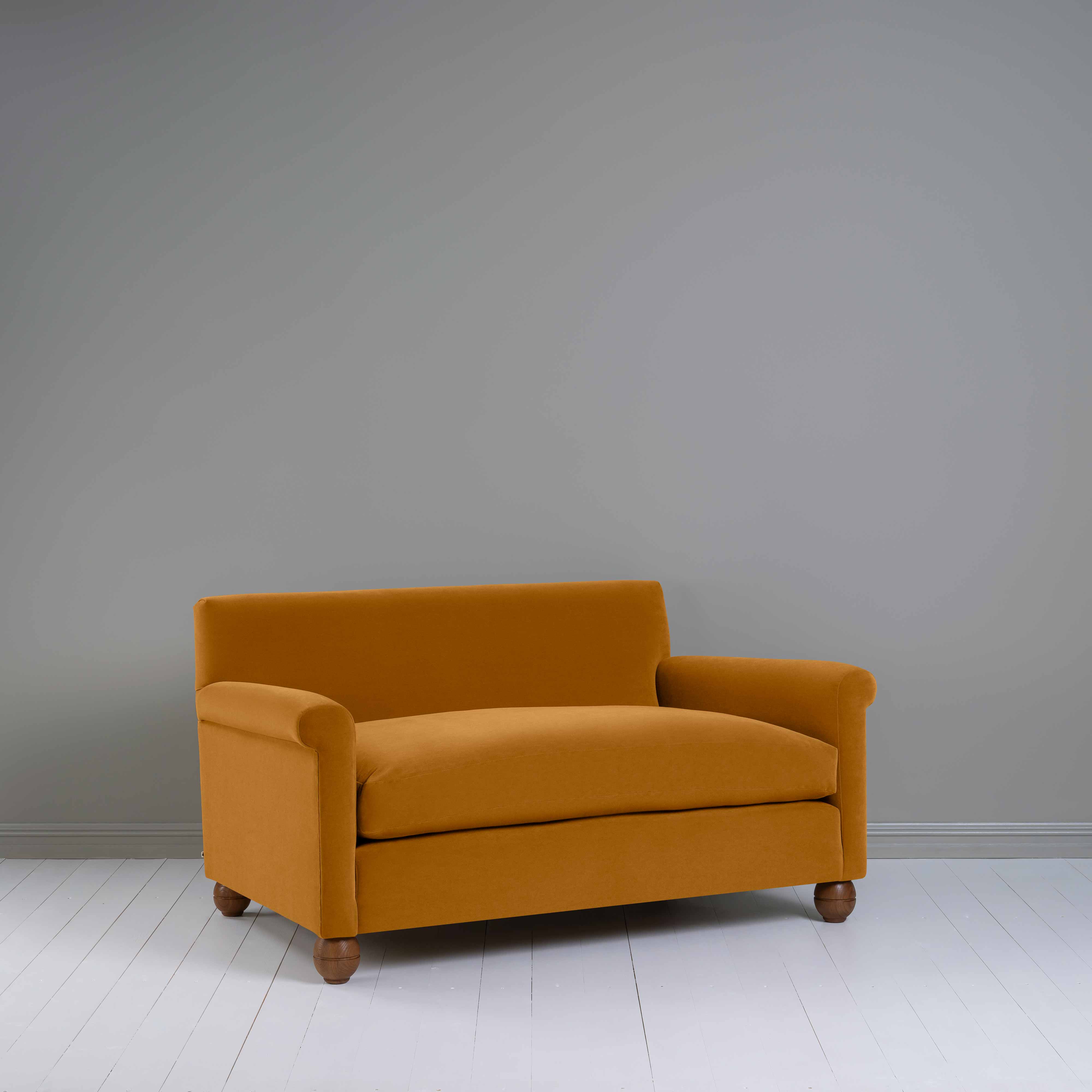  Idler 2 Seater Sofa in Intelligent Velvet Spice - Nicola Harding 