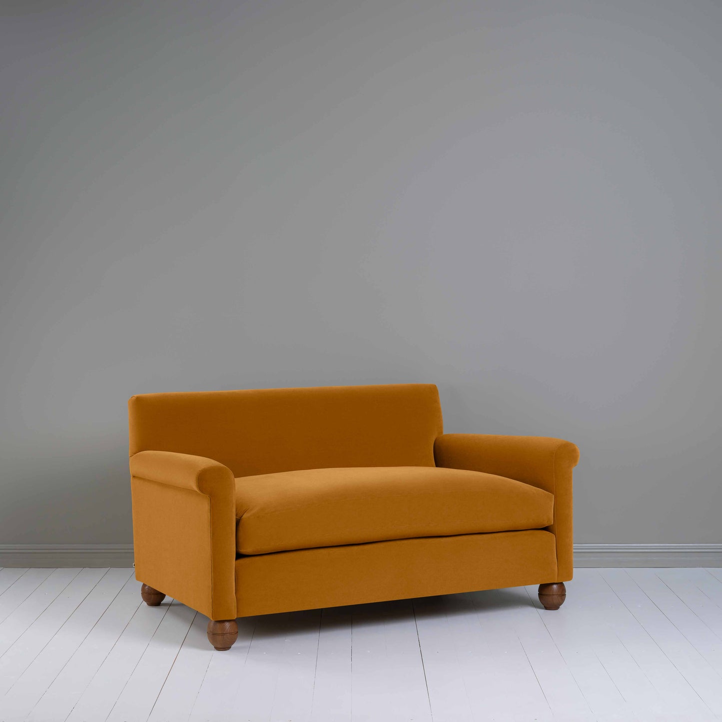 Idler 2 Seater Sofa in Intelligent Velvet Spice - Nicola Harding