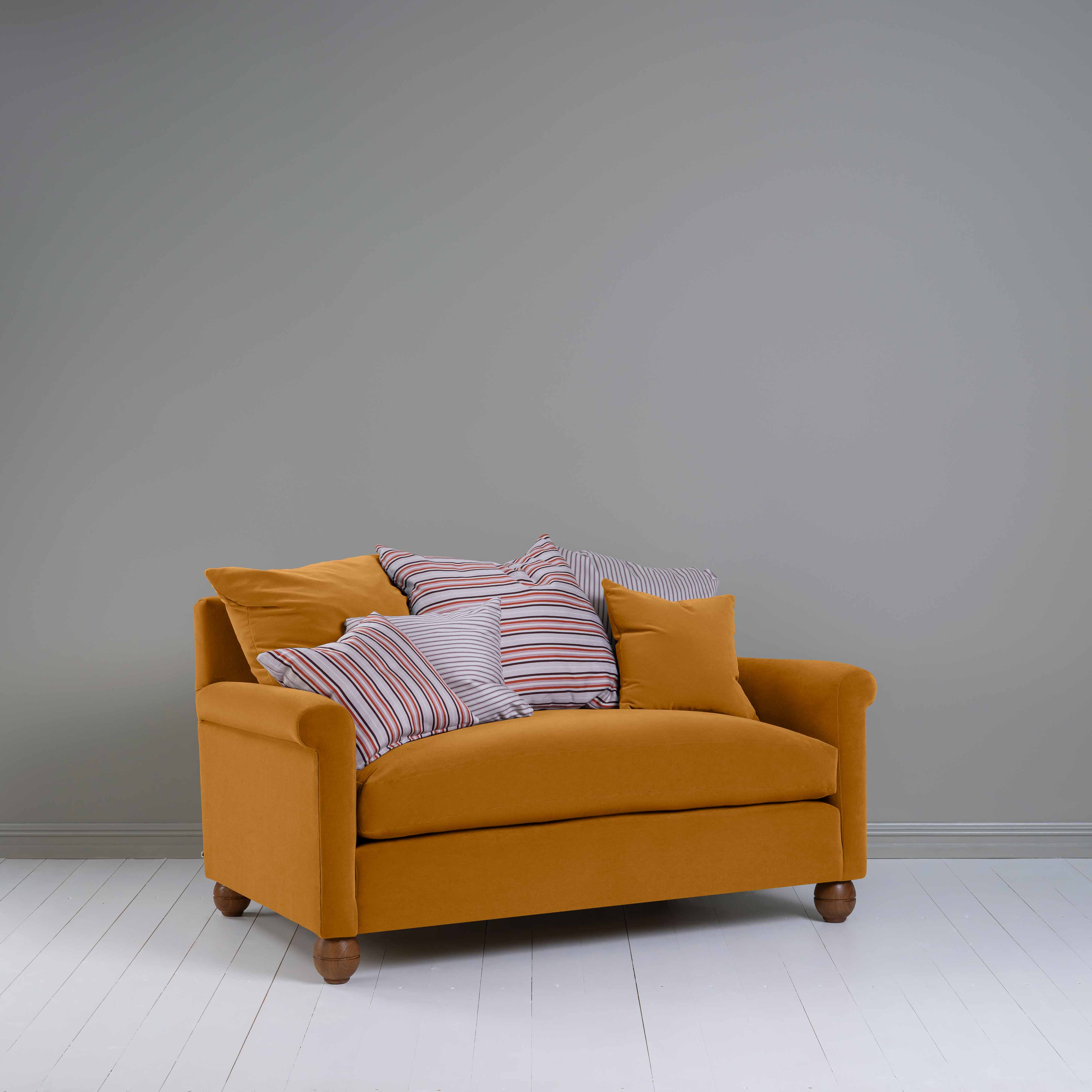  Idler 2 Seater Sofa in Intelligent Velvet Spice - Nicola Harding 