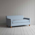  Idler 3 Seater Sofa in Slow Lane Cotton Linen, Blue - Nicola Harding 
