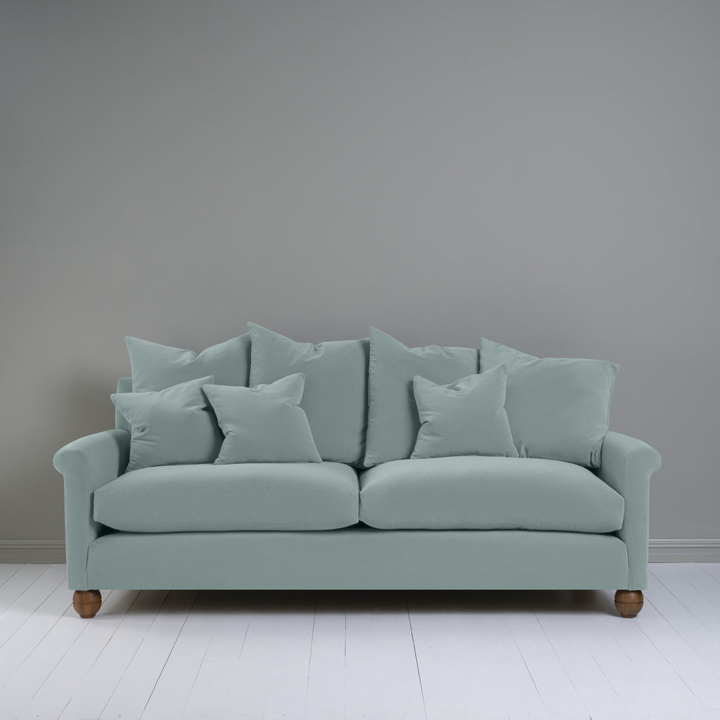  Idler 4 seater sofa in Intelligent Velvet Mineral With Cushions - NiX 