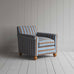 image of Idler Armchair in Regatta Cotton, Blue