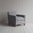  Idler Armchair in Regatta Cotton, Blue - Nicola Harding 