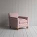image of Idler Armchair in Slow Lane Cotton Linen, Berry