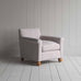 image of Idler Armchair in Ticking Cotton, Berry