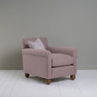  Idler Armchair in Laidback Linen Heather Side View With Cushion - By NiX 