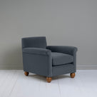  Idler Armchair in Intelligent Velvet Mercury - Nicola Harding 