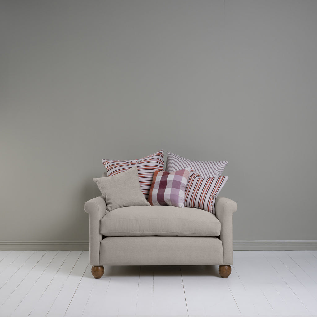  Idler Love Seat in Laidback Linen Pearl Grey 