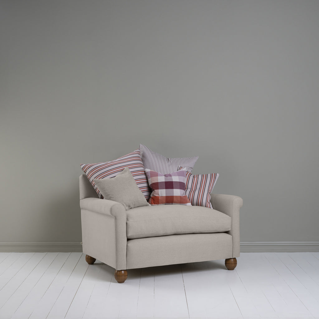  Idler Love Seat in Laidback Linen Pearl Grey 