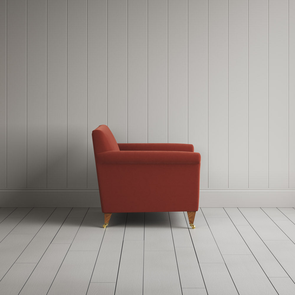  Idler Love Seat in Intelligent Velvet Sienna 
