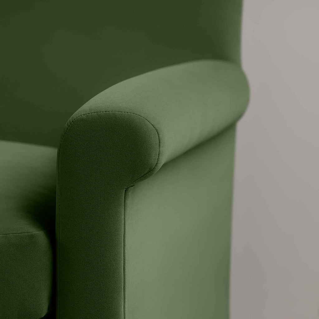  Idler Armchair in Intelligent Velvet Juniper - Nicola Harding 