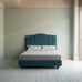 image of Cloud Nine Upholstered Bed in Intelligent Velvet Aegean without Valance