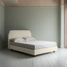  Dream Ticket Upholstered Bed in Laidback Linen Dove without Valance 