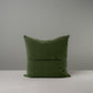 Large Square Kip Cushion in Intelligent Velvet, Juniper With Black Buttons