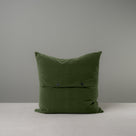  Large Square Kip Cushion in Intelligent Velvet, Juniper With Black Buttons 