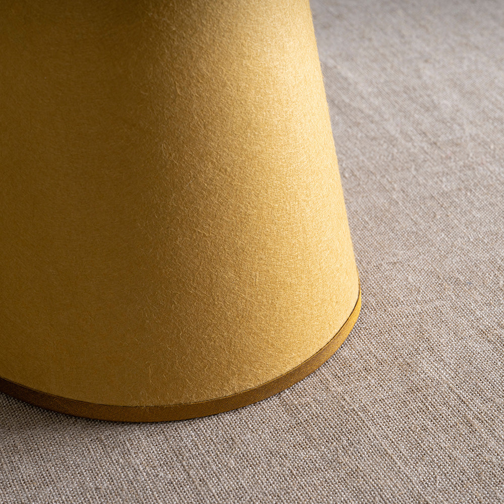 Bright Spark Tall Tapered Paper Lamp Shade in Mustard