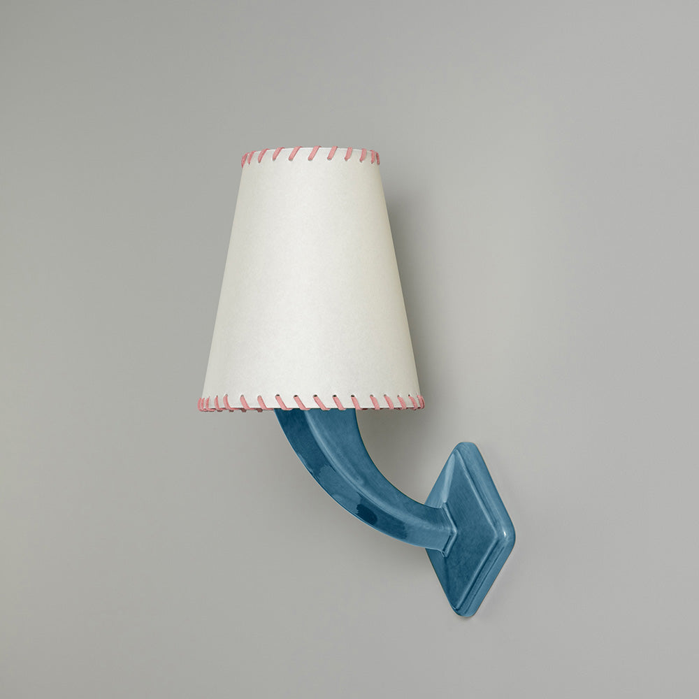 Bright Spark Tall Tapered Lamp Shade in Natural Parchment