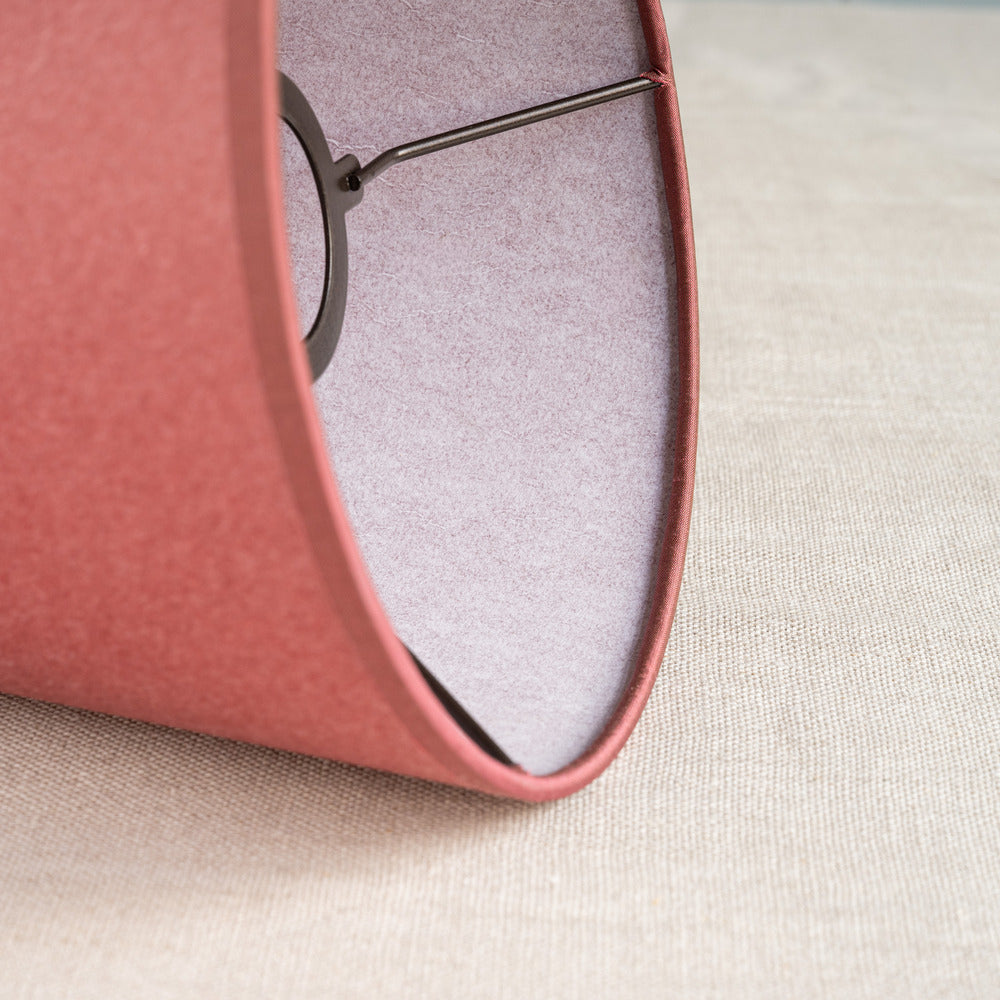 Townhouse Empire Lamp Shade in Burgundy with Pink Trim