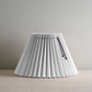 Sunburst Concertina Natural Pleat Lamp Shade with Blackberry Cord