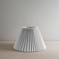 Sunburst Concertina Natural Pleat Lamp Shade with Blackberry Cord