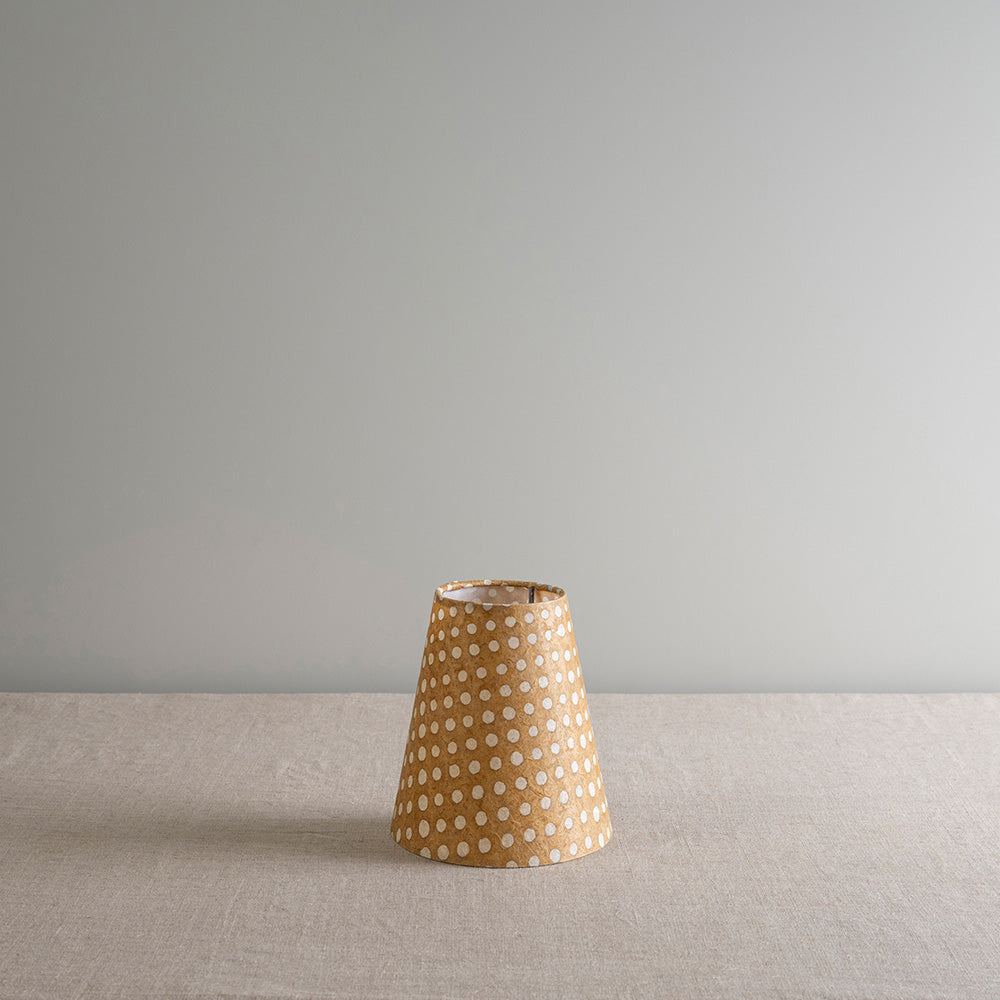 To The Point Batik Paper Empire Lamp Shade in Spotty Dotty Tan