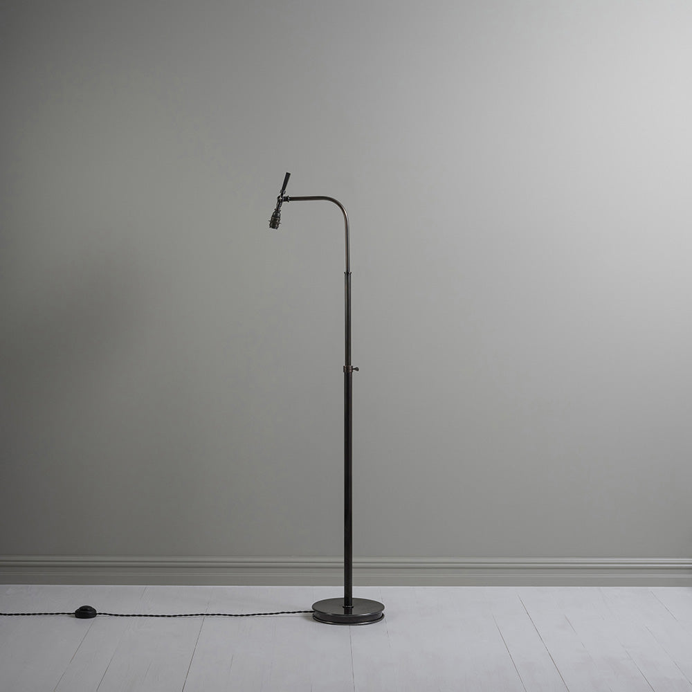  To The Point Floor Lamp Base in Varnished Brass 