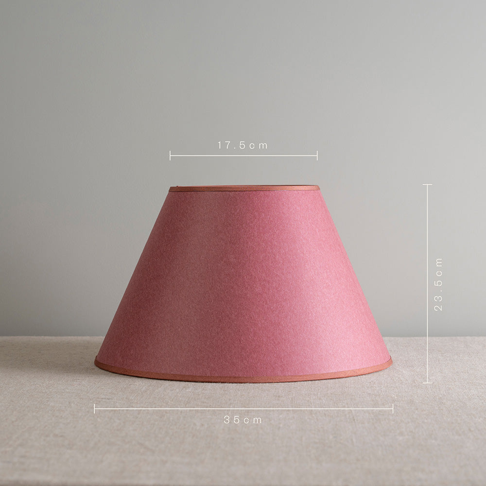 Townhouse Empire Lamp Shade in Burgundy with Pink Trim