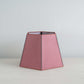 Townhouse Hexagonal Lamp Shade in Burgundy with Pink Trim & Stitching