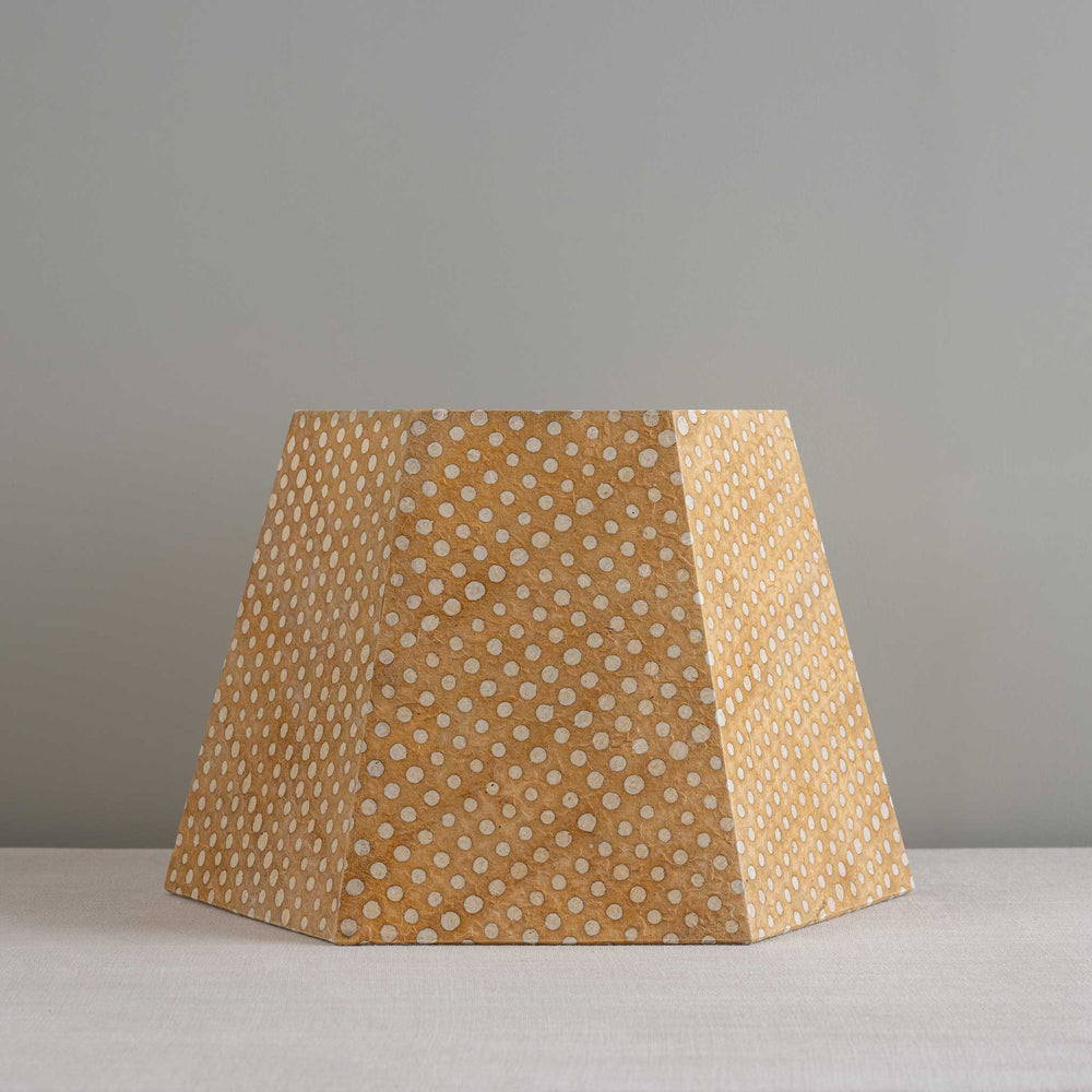 image of Townhouse Hexagonal Lamp Shade in Dotty Tan