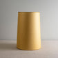Whimsical Tall Straight Empire Lamp Shade in Mustard with Antiqued Gold Trim