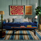 Edwardian style sofa lifestyle view Living room setting featuring luxury sofa by Nicola Harding