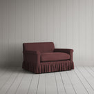 Curtain Call Love Seat in Laidback Linen Damson