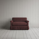 Curtain Call Love Seat in Laidback Linen Damson