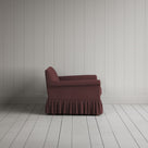 Curtain Call Love Seat in Laidback Linen Damson