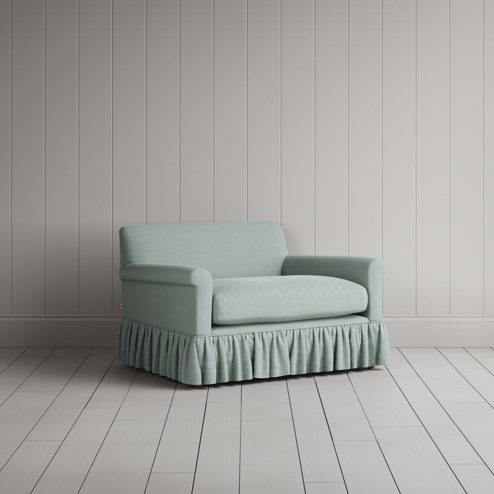 Curtain Call Love Seat in Laidback Linen Sky