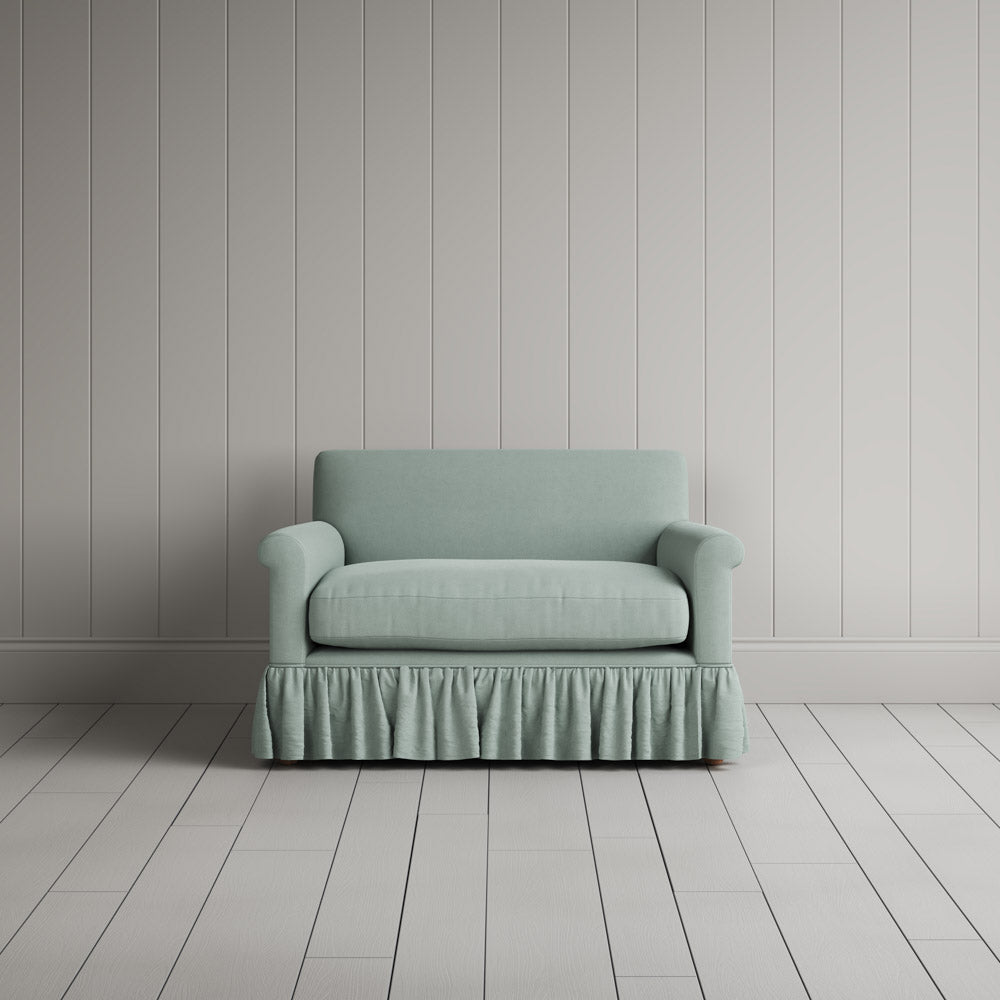 Curtain Call Love Seat in Laidback Linen Sky
