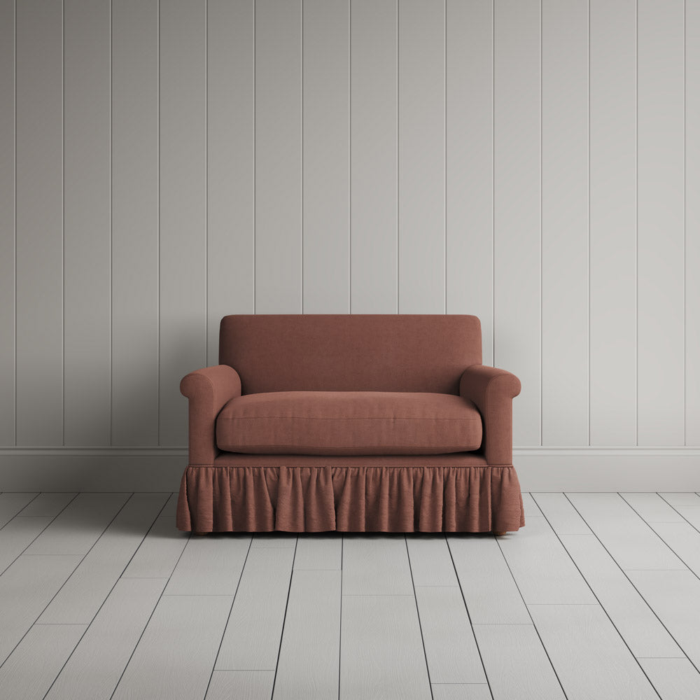  Curtain Call Love Seat in Laidback Linen Sweet Briar 