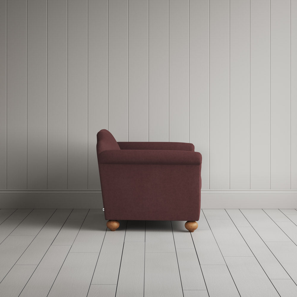 Dolittle Love Seat in Laidback Linen Damson