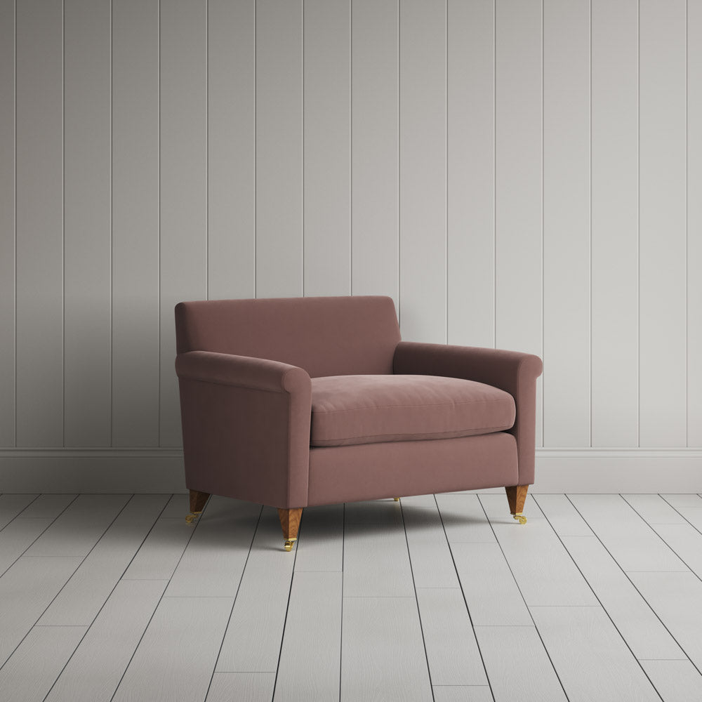  Idler Love Seat in Intelligent Velvet Dusky Pink 