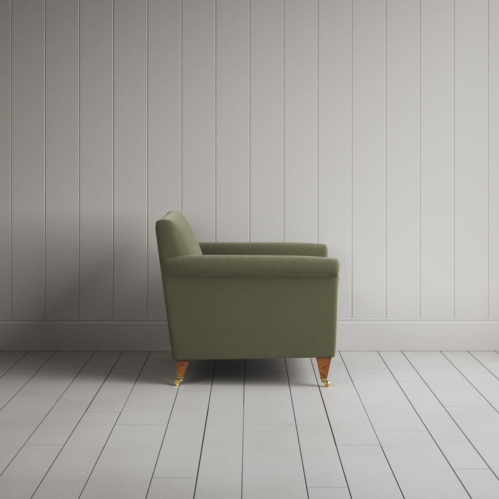  Idler Love Seat in Intelligent Velvet Green Tea 