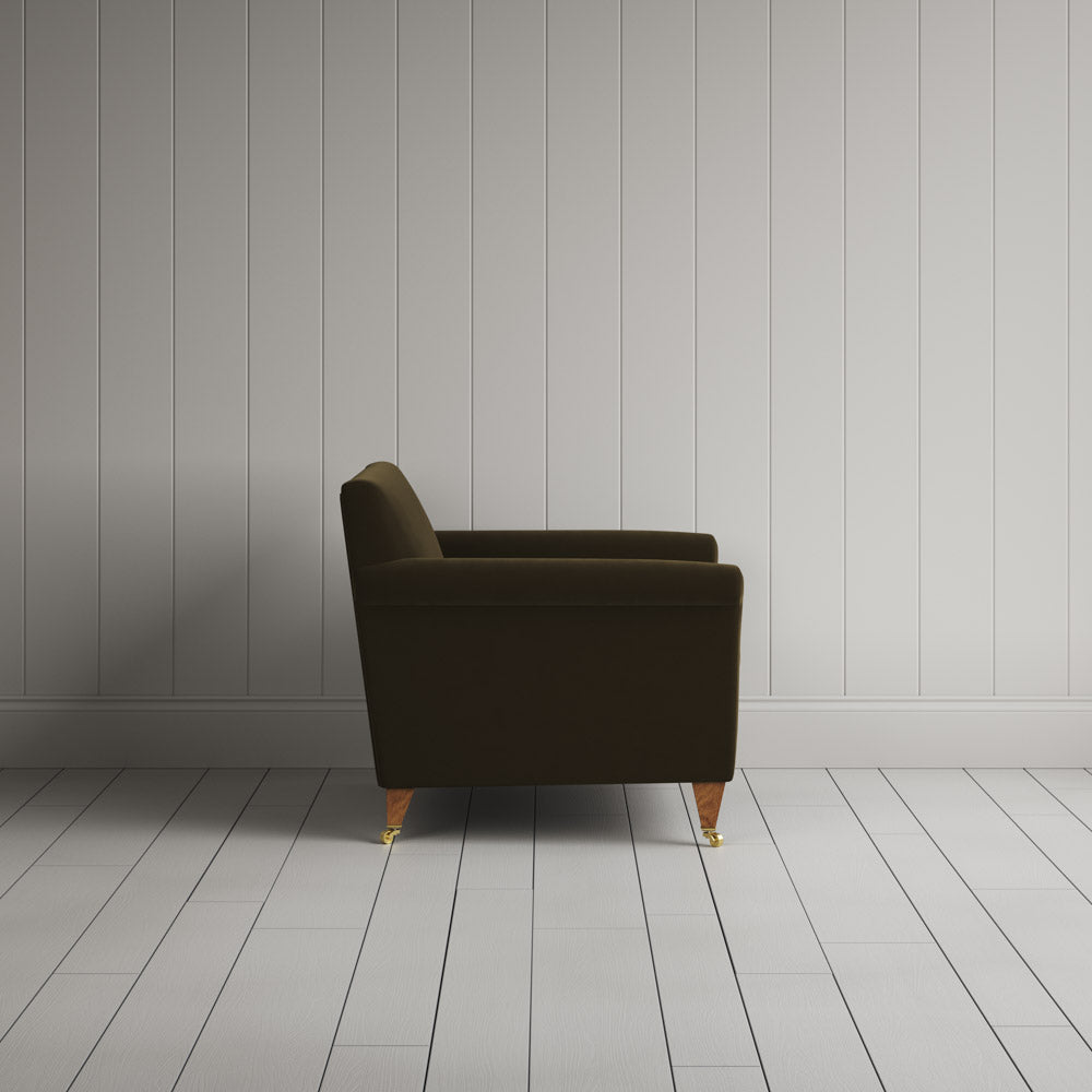  Idler Love Seat in Intelligent Velvet Seaweed 