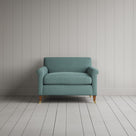 Idler Love Seat in Laidback Linen Cerulean