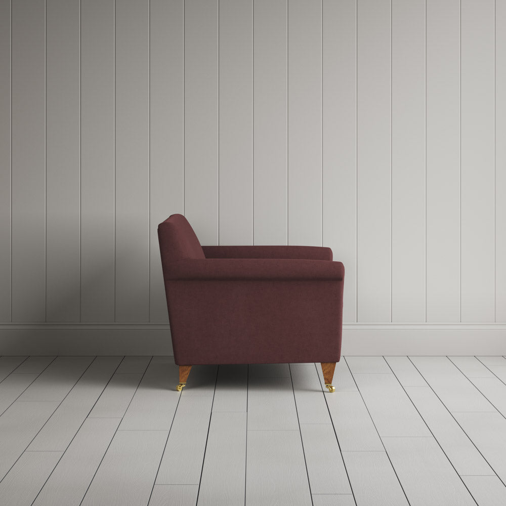  Idler Love Seat in Laidback Linen Damson 