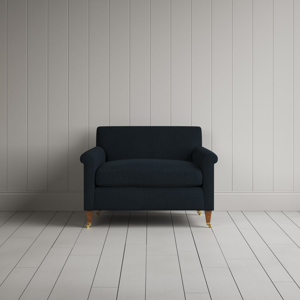  Idler Love Seat in Laidback Linen Midnight 